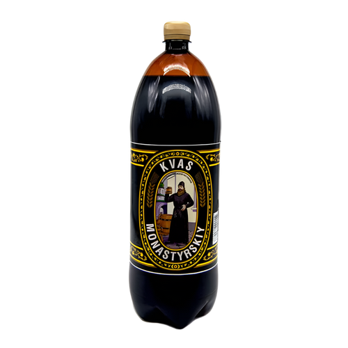 Kvas Monastyrsky Traditional Monastery Rye Kvass 2L Bottle - Ancient Eastern European Recipe
