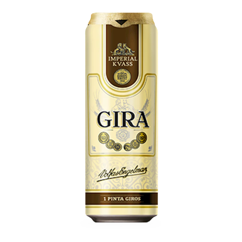 Volfas Engelman Imperial Kvass: Traditional Lithuanian Fermented Drink (500ml Can)
